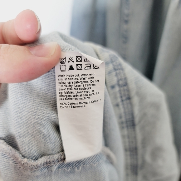 River Island Sleeveless Denim Tiered Ruffled Maxi Dress - Picture 7 of 10